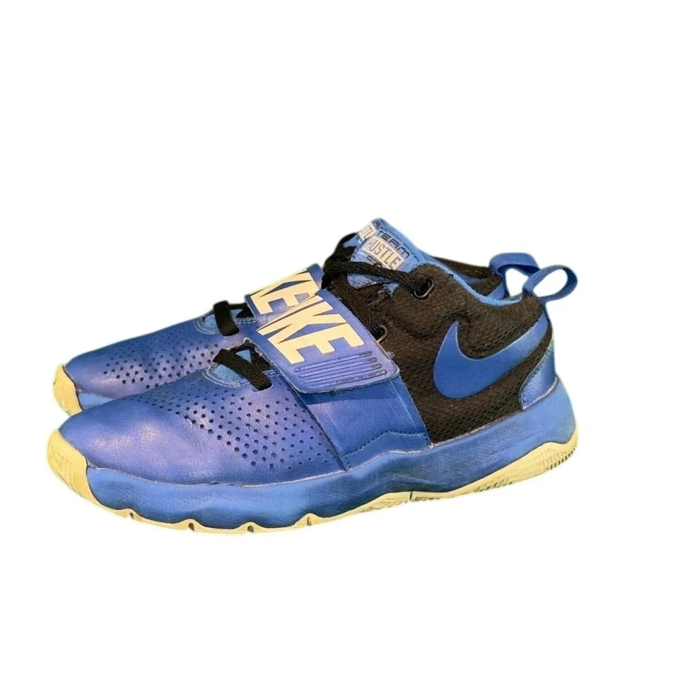Nike Team Hustle‎ D8 Royal Blue White Black 881941-405 Preschool Kids Size 5Y